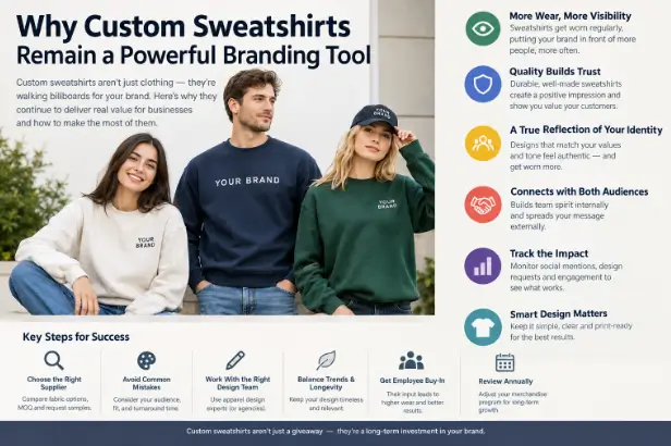 Why Custom Sweatshirts Remain a Powerful Branding Tool